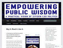 Tablet Screenshot of empoweringpublicwisdom.us